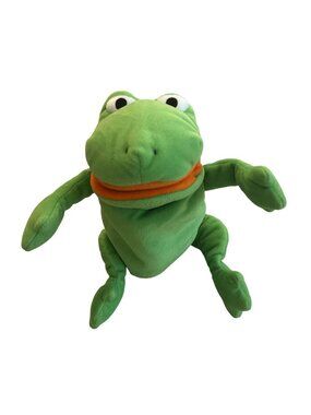 Gymboree Frog Plush Hand Puppet With Orange Spots